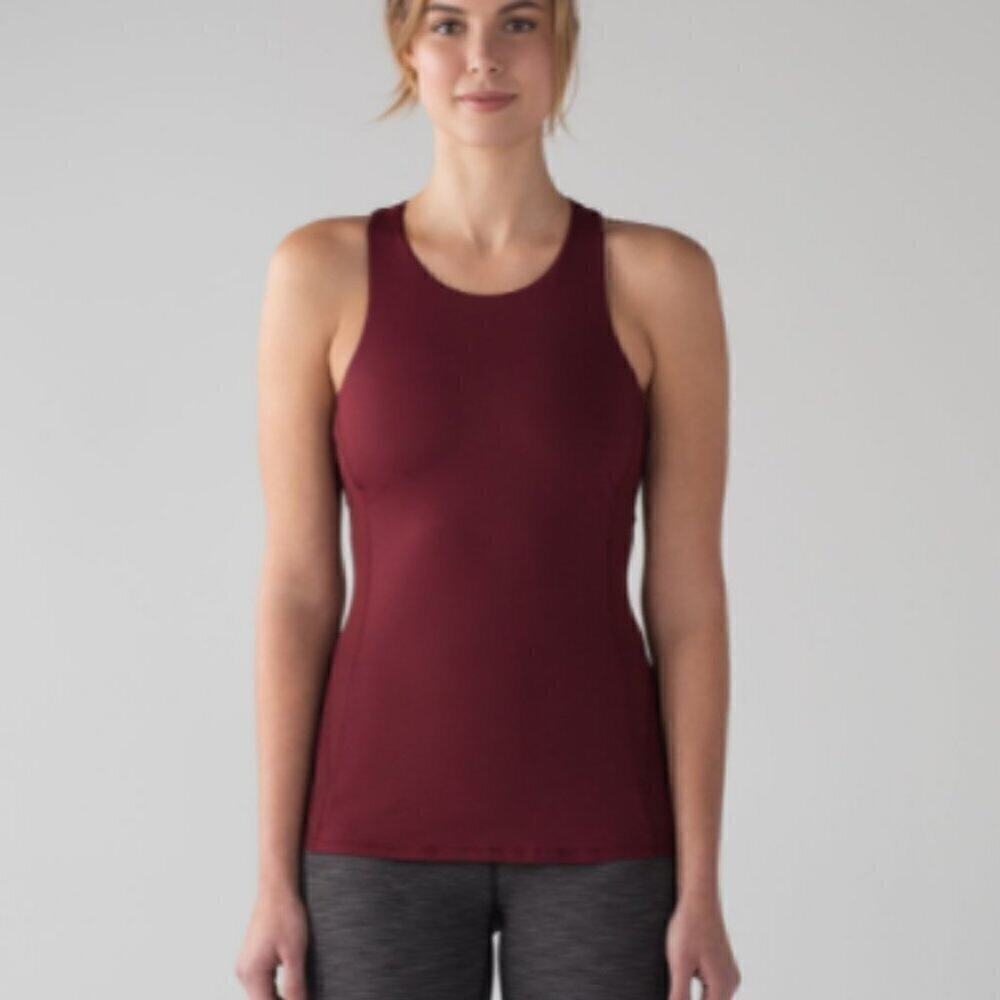 Lululemon Body Con Tank Deep Rouge - Picture 6 of 6